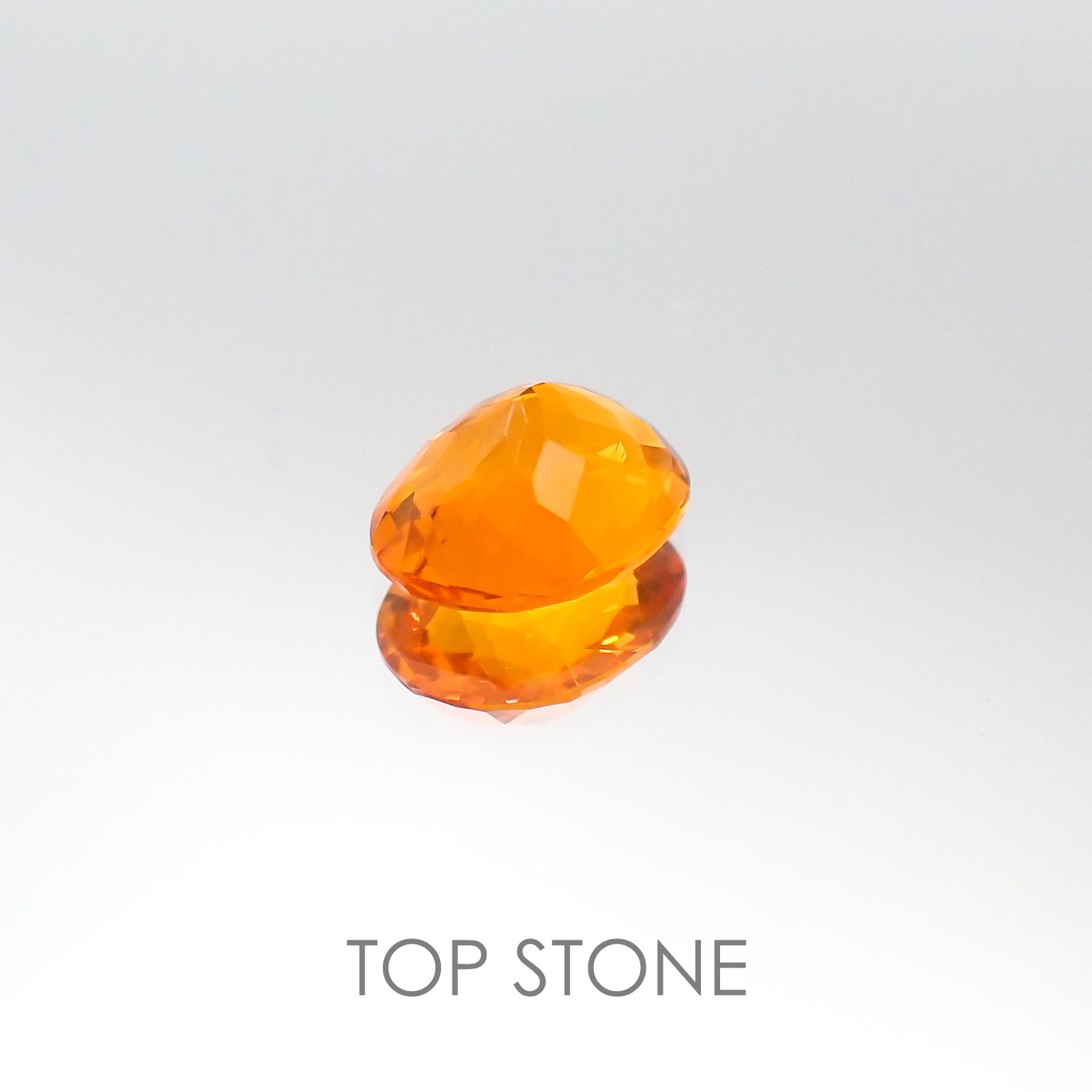 ファイヤーオパール(宝石名ファイヤー・オパール) メキシコ産 1.12ct 識別済[20085088]8.7×6.8mm前後