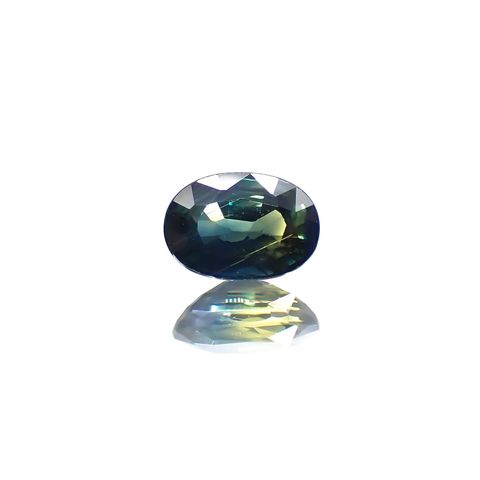 バイカラーサファイア(宝石名バイカラー・サファイア) タンザニア産 0.60ct 識別済[210711566]6×4mm前後