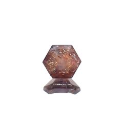 ◇ヘキサゴンカット◇ブラッドショットアイオライト インド産 0.91ct[230320940]6x5.9mm前後
