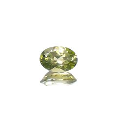 グリーンジルコン スリランカ/カンボジア産 1.19ct[240728534]7.3x5.1mm前後