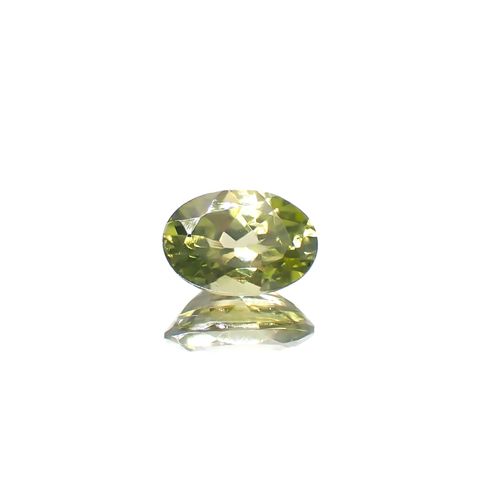 グリーンジルコン スリランカ/カンボジア産 1.19ct[240728534]7.3x5.1mm前後
