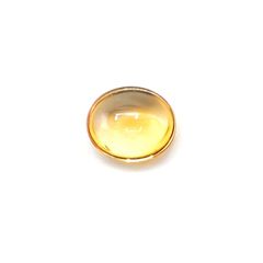 <ランダムセレクト1個販売> 【数量限定】シトリン ダブルカボション ブラジル産 6.60ct前後[20095581]14×12mm前後