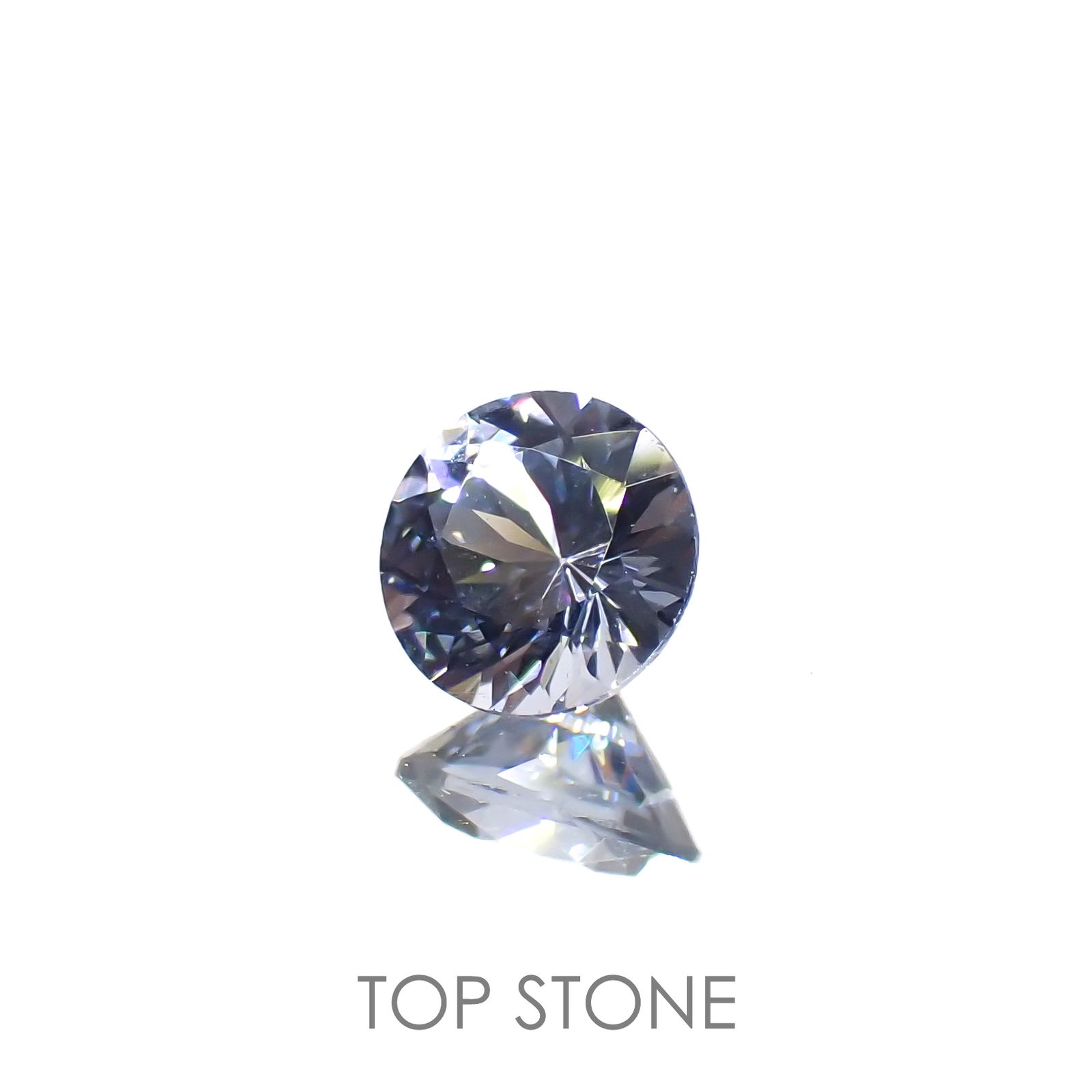 グレイッシュブルースピネル(宝石名スピネル)ビルマ/マダガスカル産 0.29ct 識別済[221219503]4.1x4.1mm前後