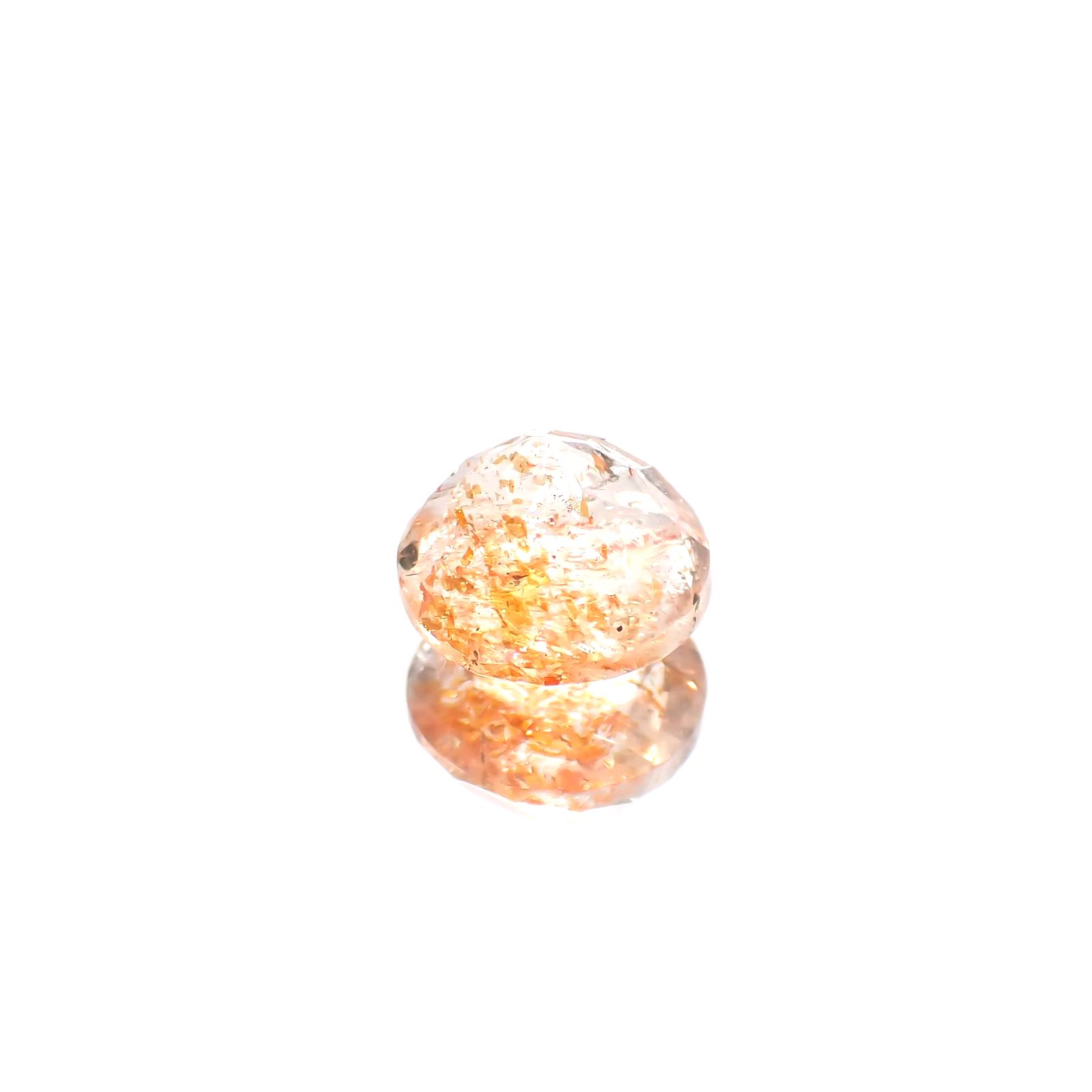イリュージョンサンストーン(宝石名フェルドスパー) タンザニア産 2.02ct 識別済[250812304]8×8mm前後
