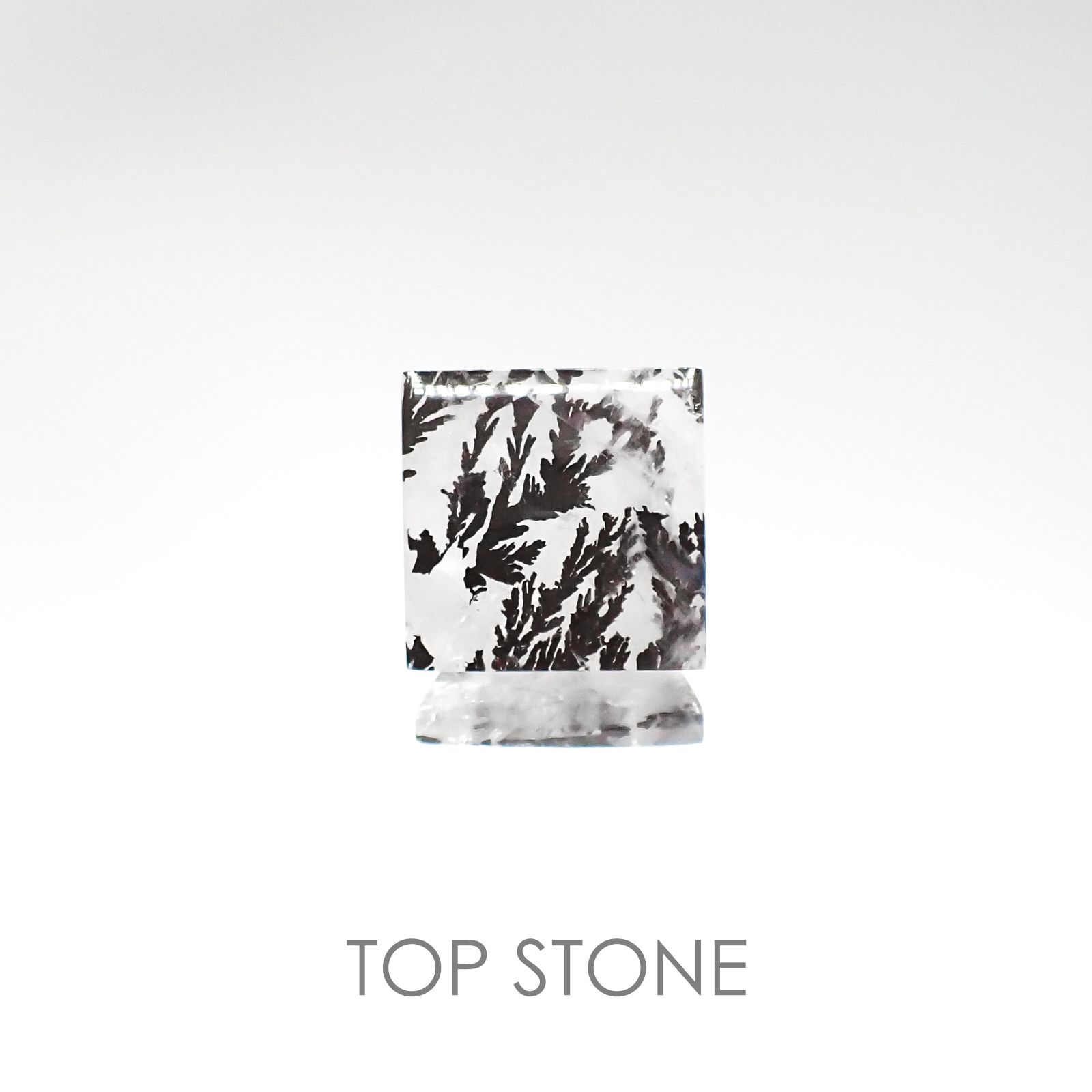 デンドリチッククォーツ ブラジル産 ルース 13.22ct[20084944]14×14mm前後