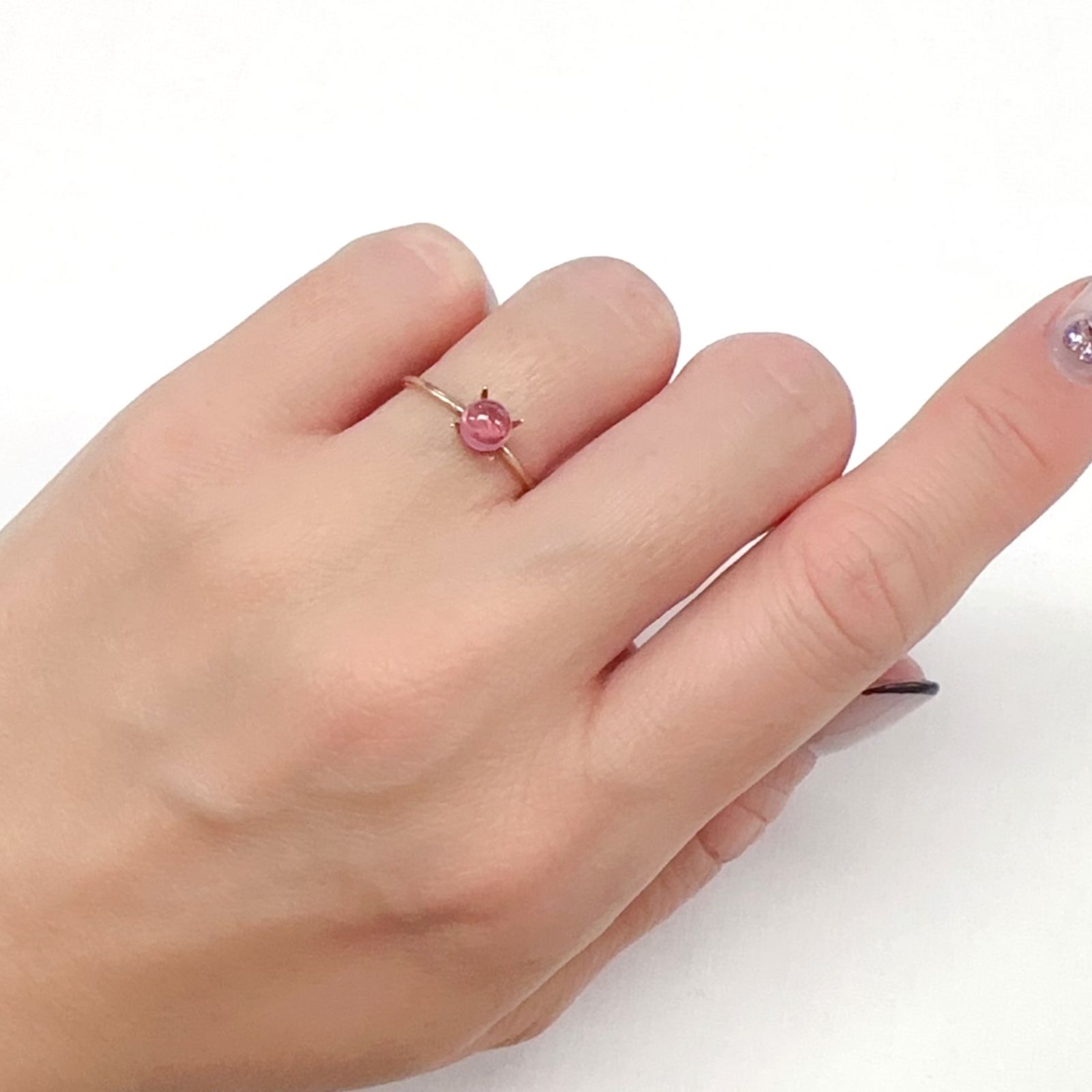 ペツォッタイト(ラズベリル)(宝石名ペツォッタイト)マダガスカル産 0.628ct ソ付(彩珠)[240226149]5.1x5mm前後