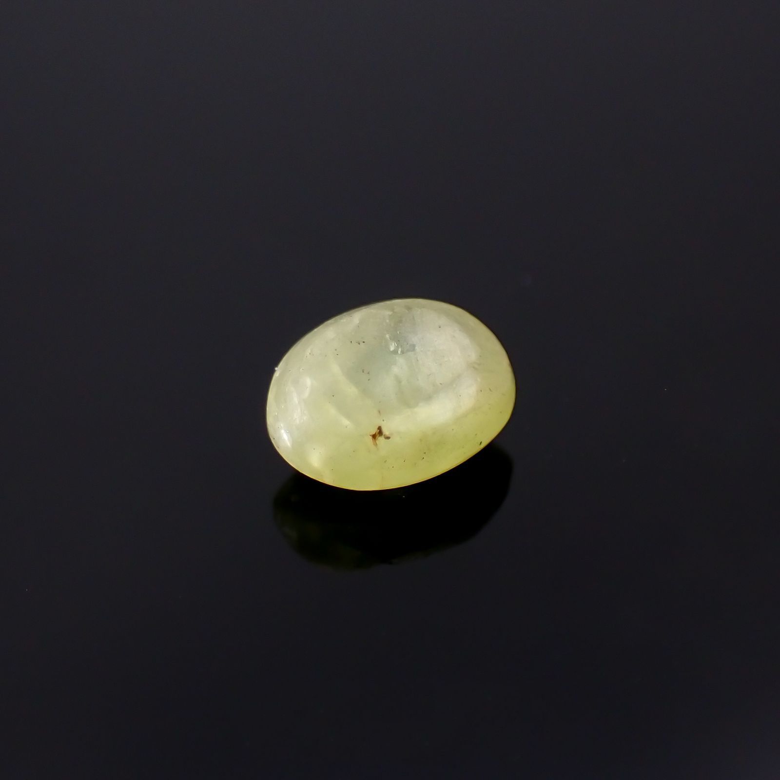 クリソベリルキャッツアイ スリランカ産 0.46ct[221018248]4.9x3.8mm前後