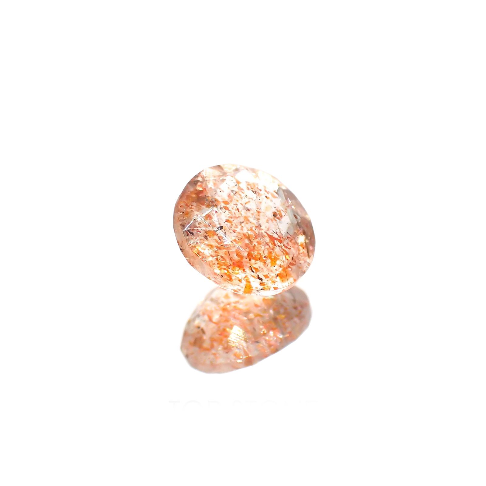 イリュージョンサンストーン インド産 1.78ct / 8.1x8.1mm前後 [260214213]