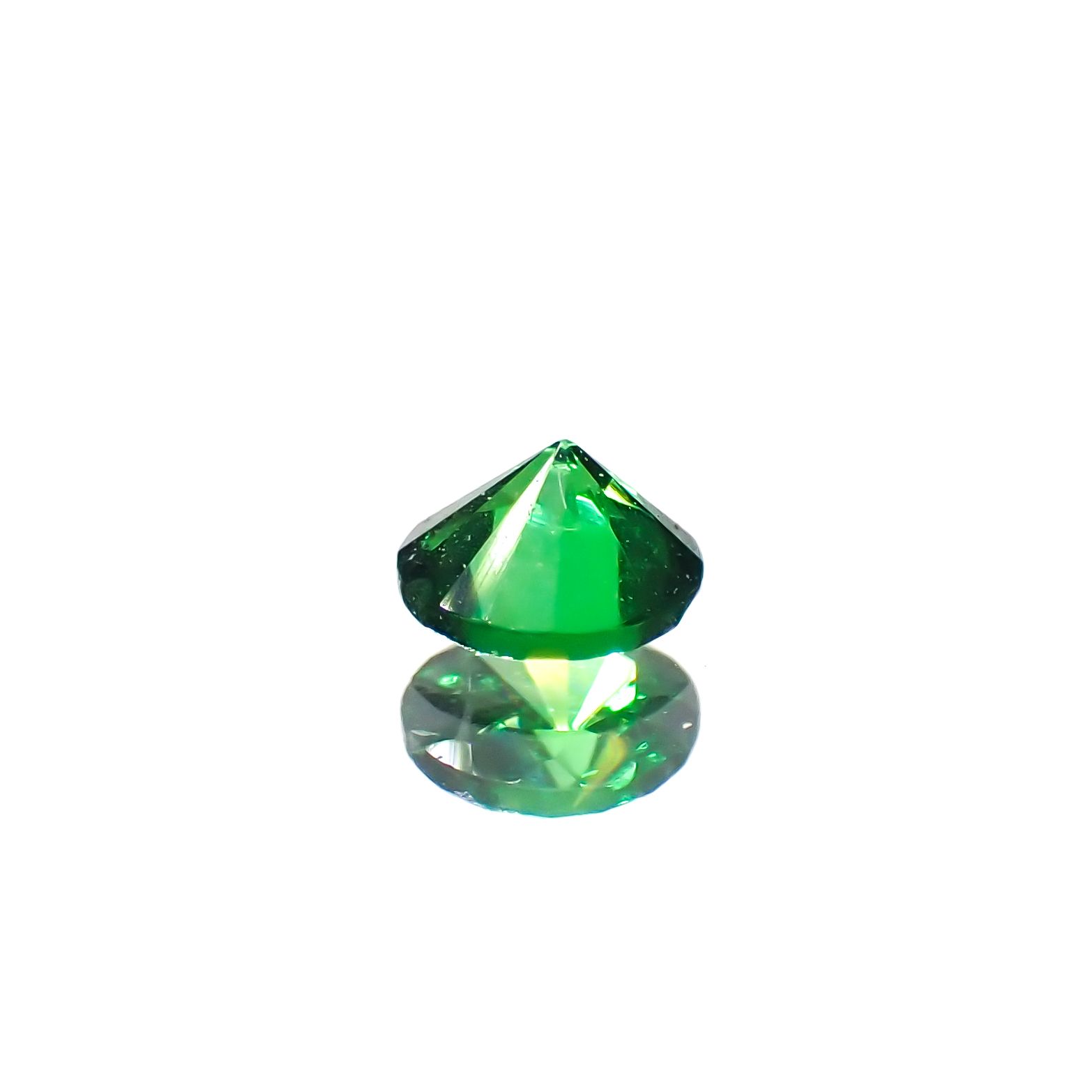 ツァボライト(宝石名グリーン グロッシュラー・ガーネット)タンザニア産 0.12ct 識別済[240226087]3.1x3mm前後