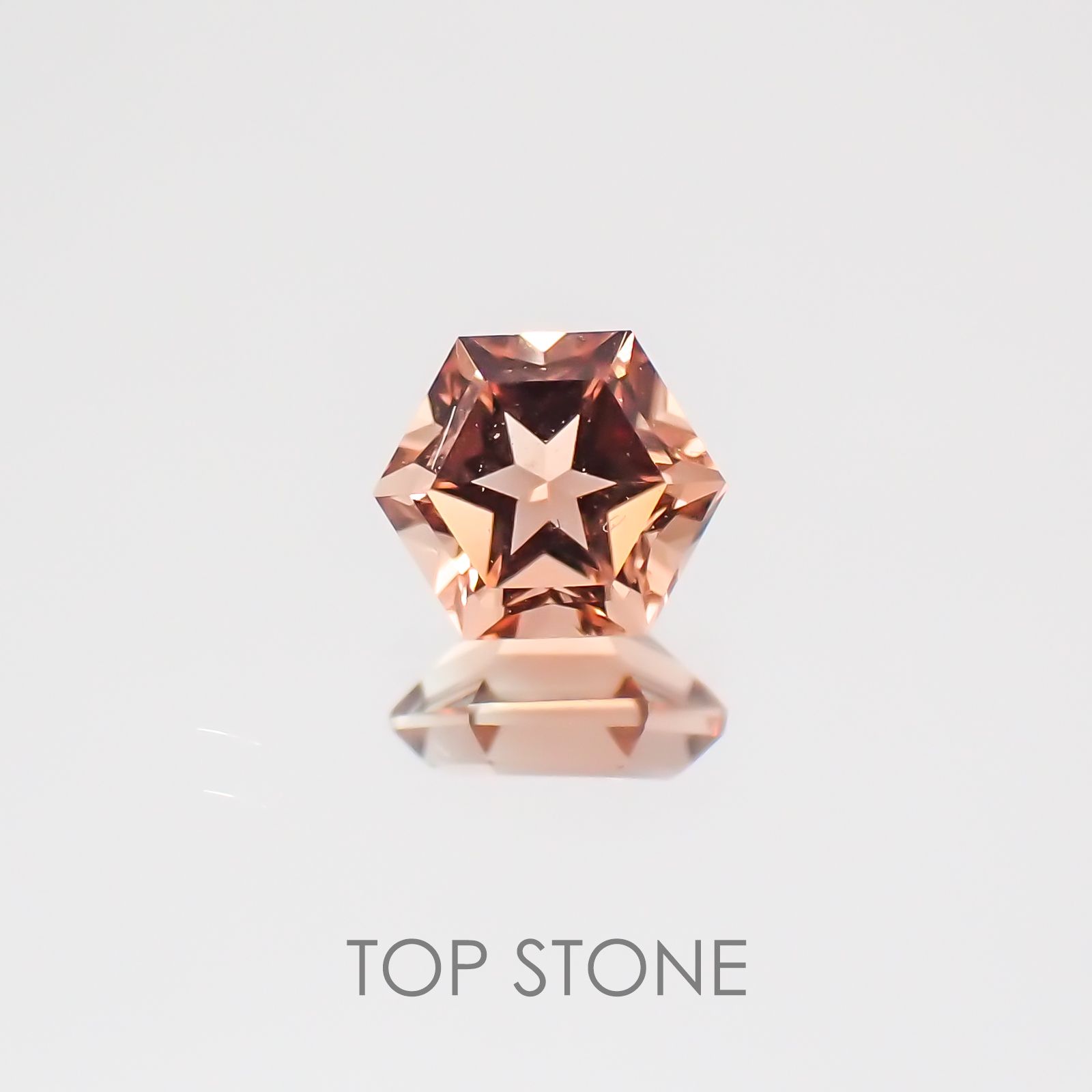 ◇ヘキサゴンカット◇オレゴンサンストーンSA アメリカ産 ルース 0.31ct[21019538]4.2×4.2mm前後