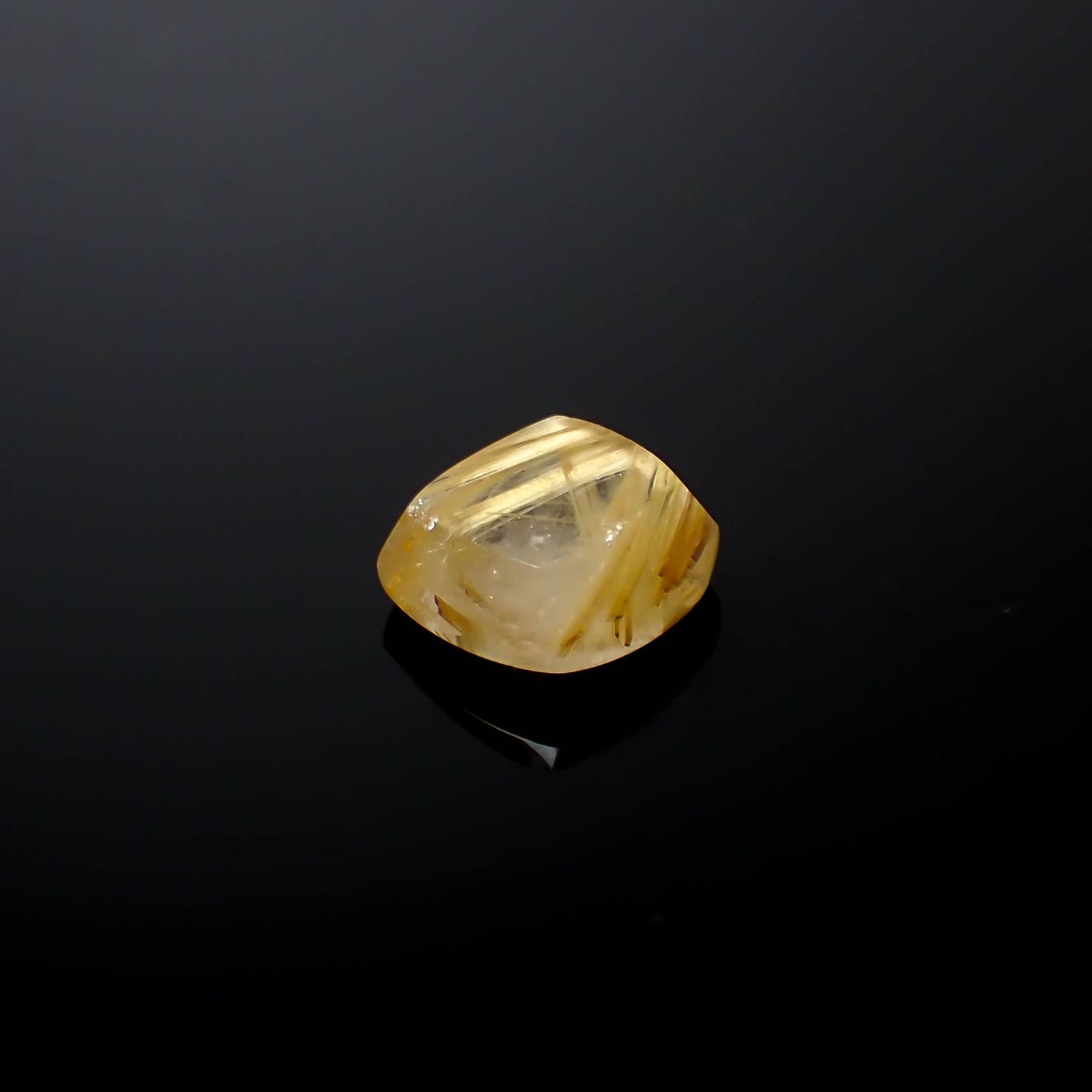 タイチンルチルクオーツ ブラジル産 5.39ct[240427320]11.5x11.1mm前後