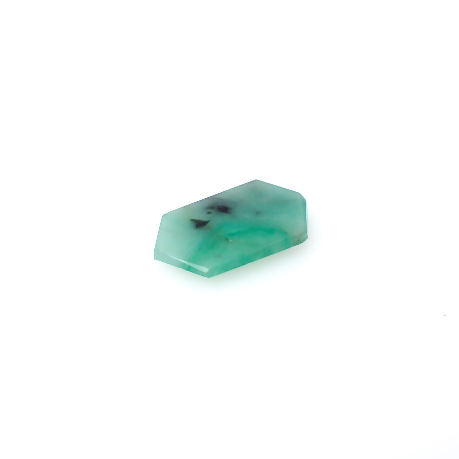 ◇カスタム・ヘキサゴンカット◇エメラルド ブラジル産 2.36ct[240326476]14x8.2mm前後