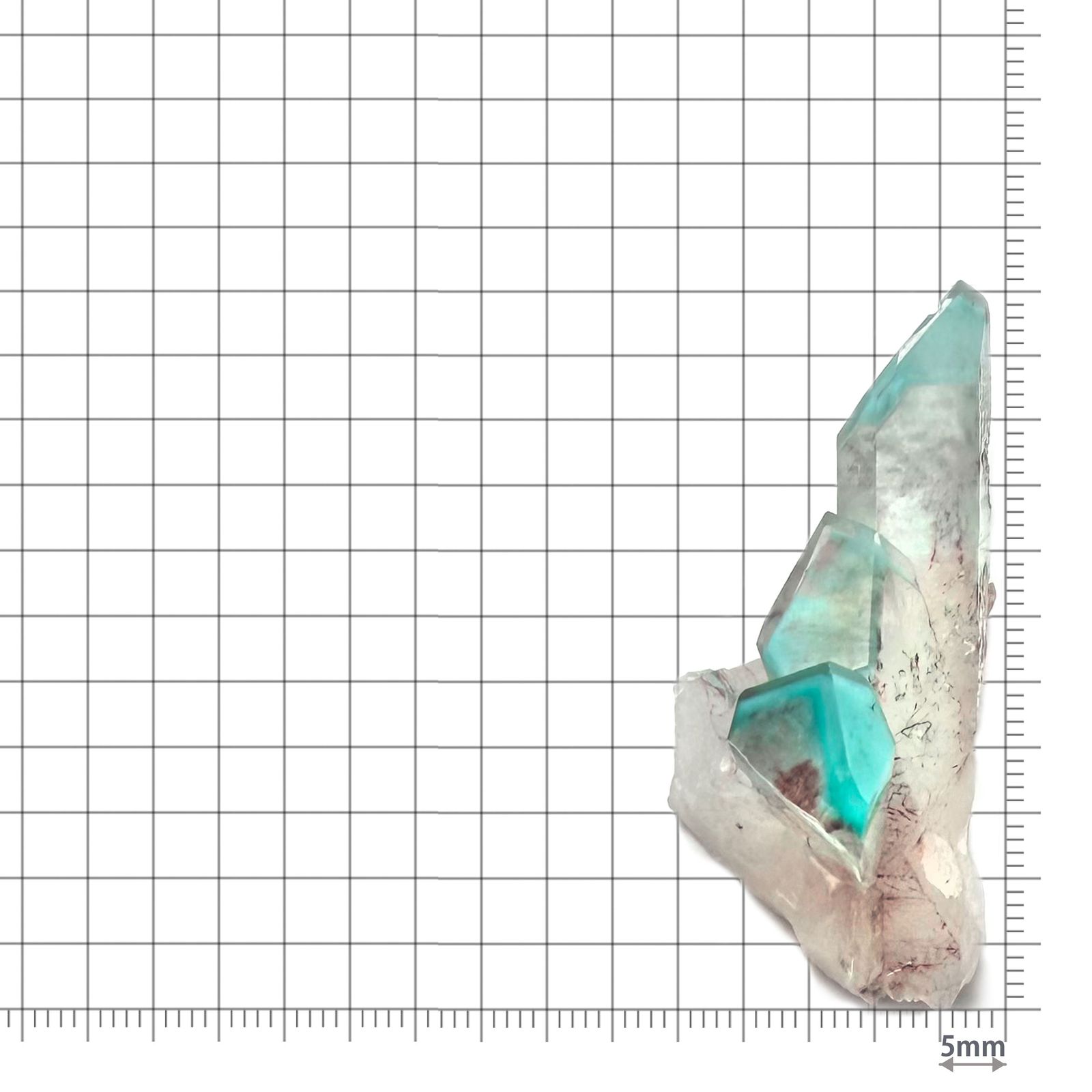 アホイトインクォーツ原石 南アフリカ・メッシーナ鉱山産 アクリル台座付き 97.35ct(19.47g) / 31x28x47.5mm前後 [260532291]