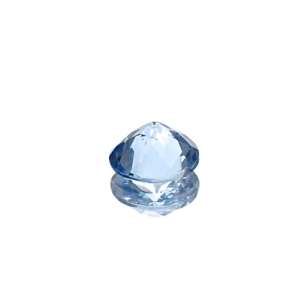 アクアマリン(宝石名アクアマリン)モザンビーク産 0.33ct 識別済[240226009]4.9x4.8mm前後
