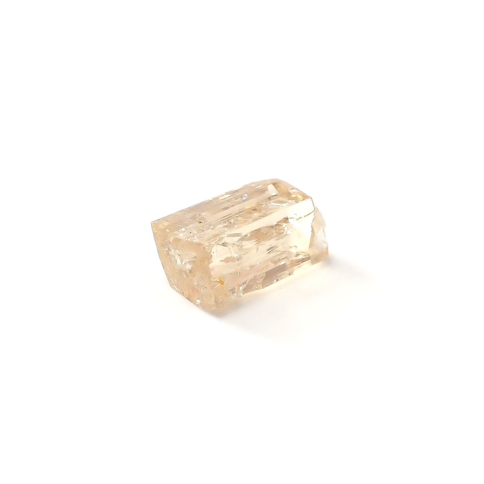 インペリアルトパーズ 原石 ザンビア産 3.45ct / 11x6.9mm前後 [250730941]