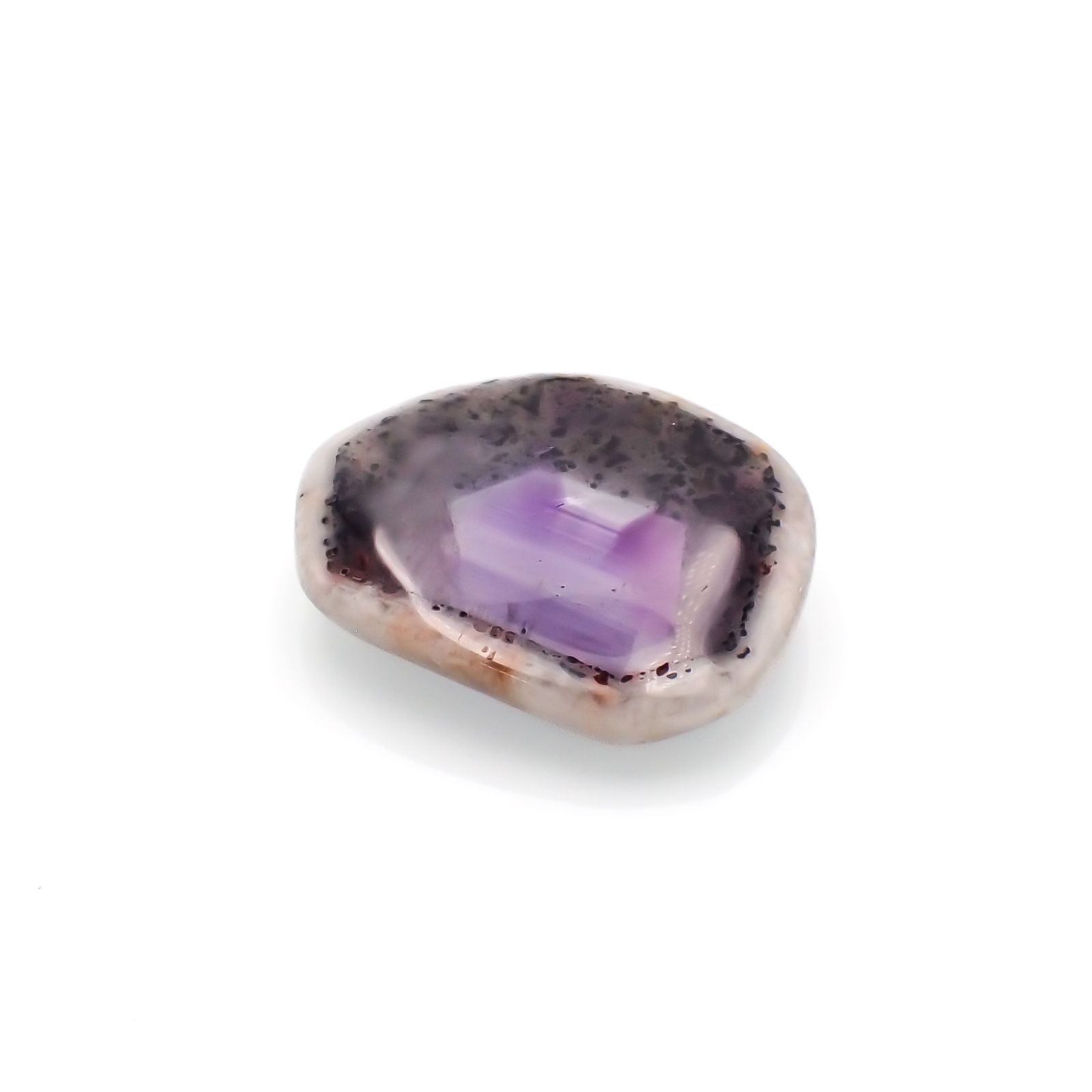 ◇フリーフォーム◇トラピッチェアメジスト 母岩付き ブラジル産 31.44ct[230722776]27.8x23.2mm前後