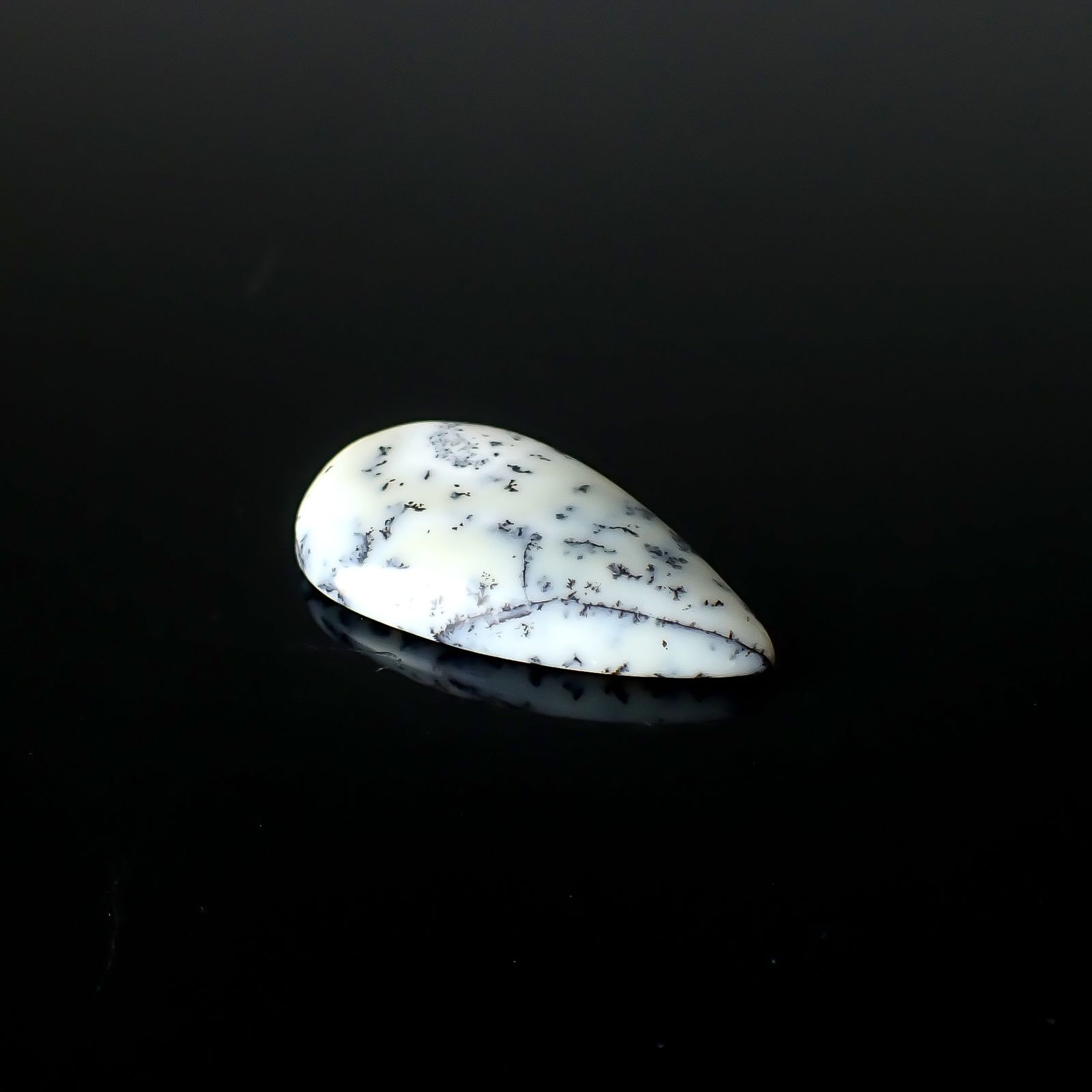 デンドリチックオパール ブラジル産 18.03ct [250931119]31.1x17.5mm前後