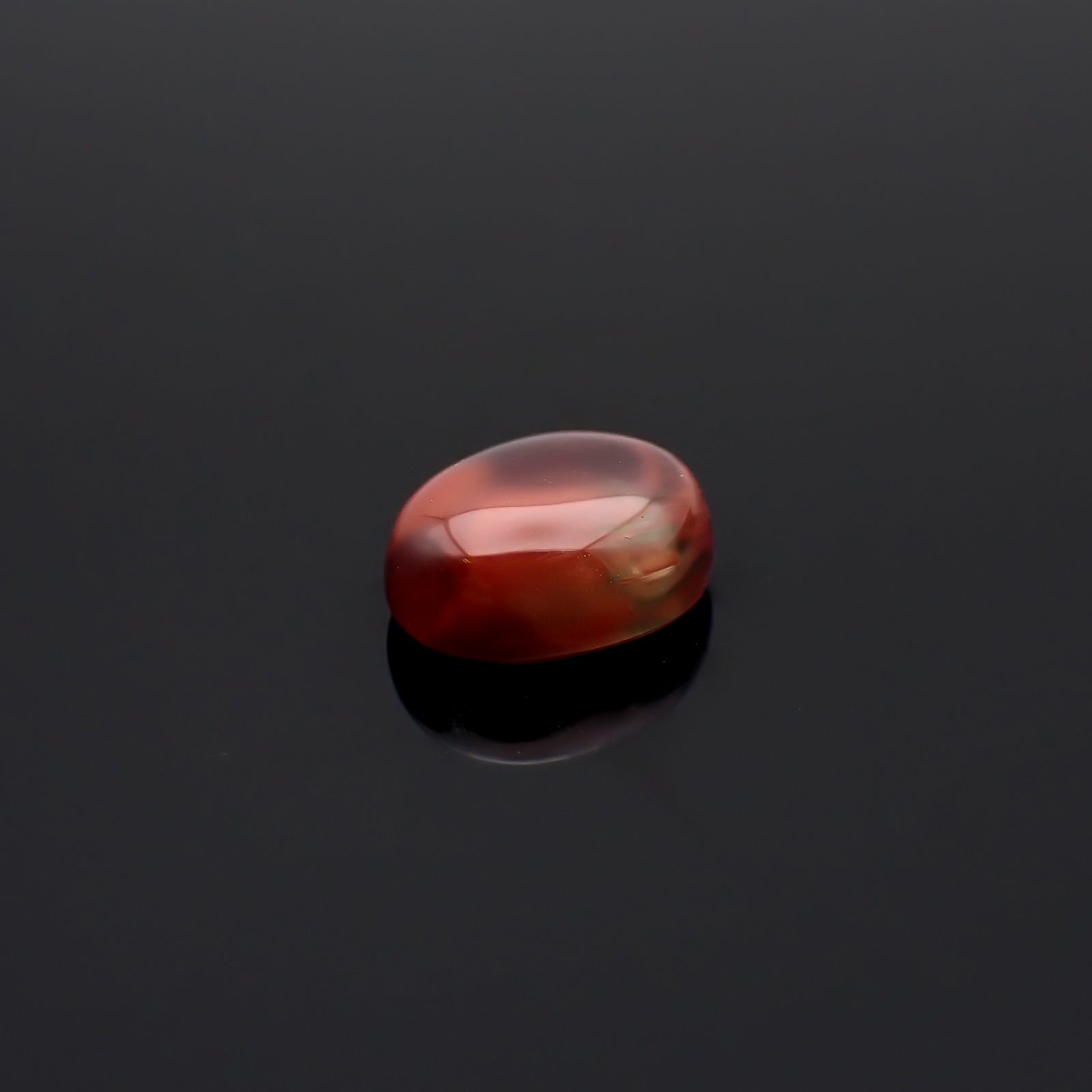 バイカラーアンデシン チベット産 4.15ct / 11.1x9.1mm前後 [260732569]