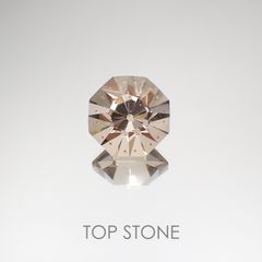 ◇オクタゴンカット◇ガーネットインスモーキークォーツ ブラジル産 ルース 17.37ct[210410527]16.3×16.2mm前後