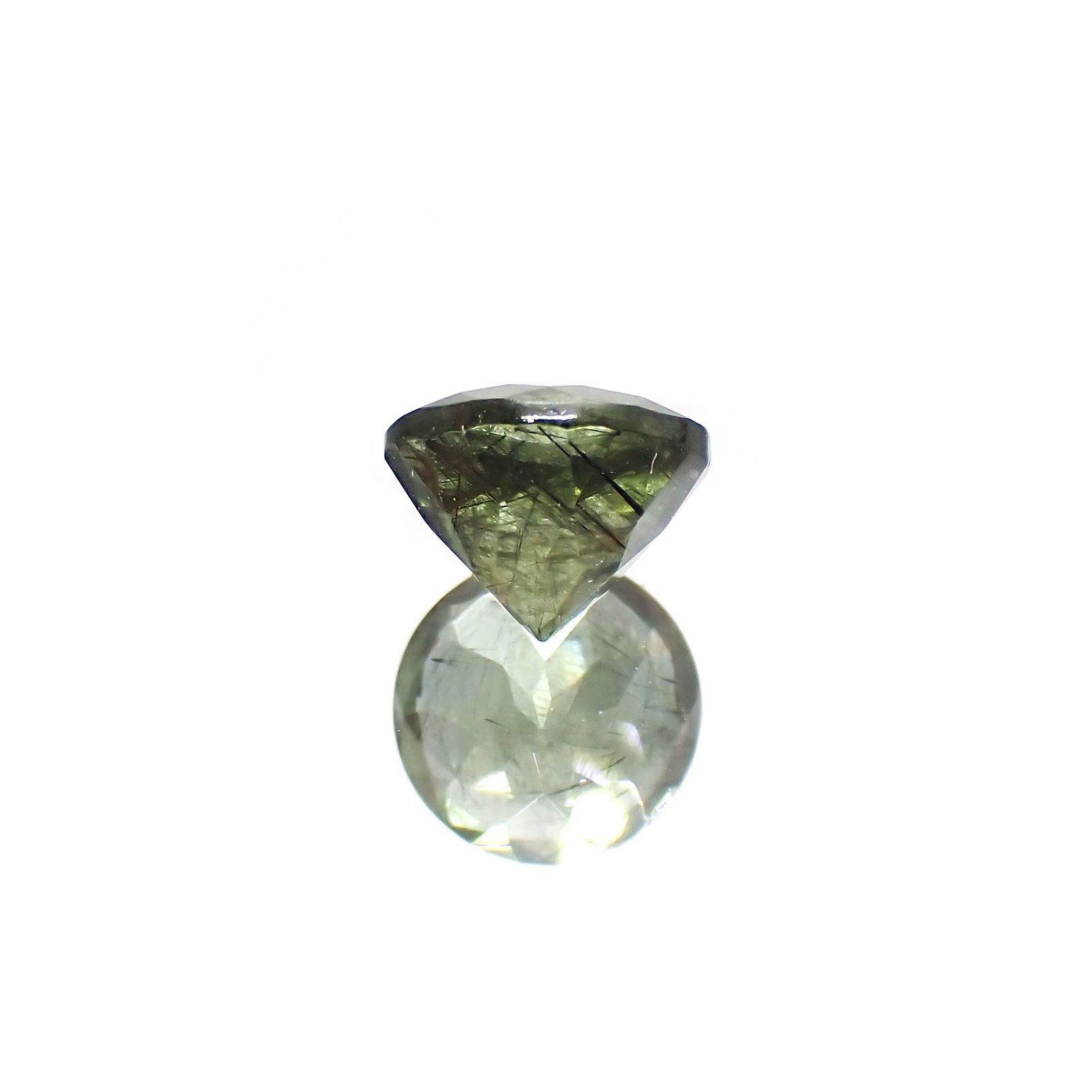 ルドウィジャイトインペリドット パキスタン産 1.59ct / 7x6.9mm前後 [260414222]