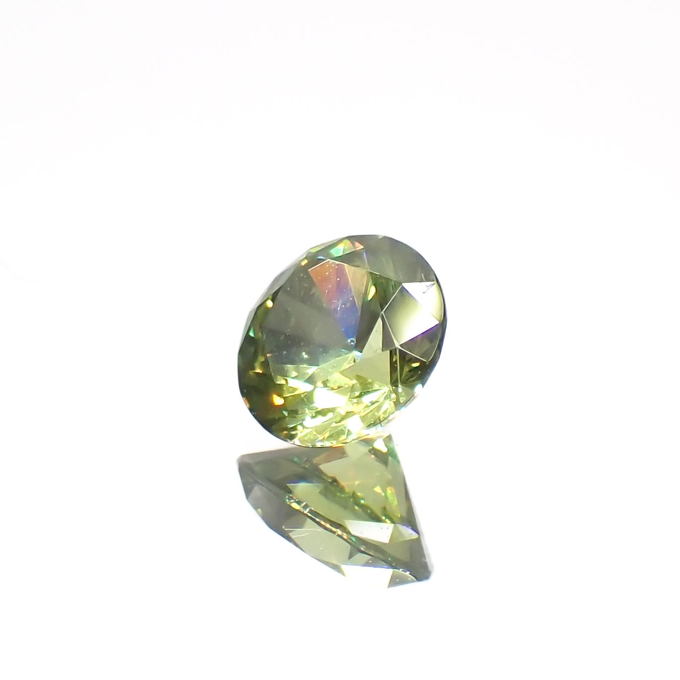 デマントイドガーネット(宝石名ガーネット)ロシア産 0.30ct 識別済[230421605]4.1x4.1mm前後