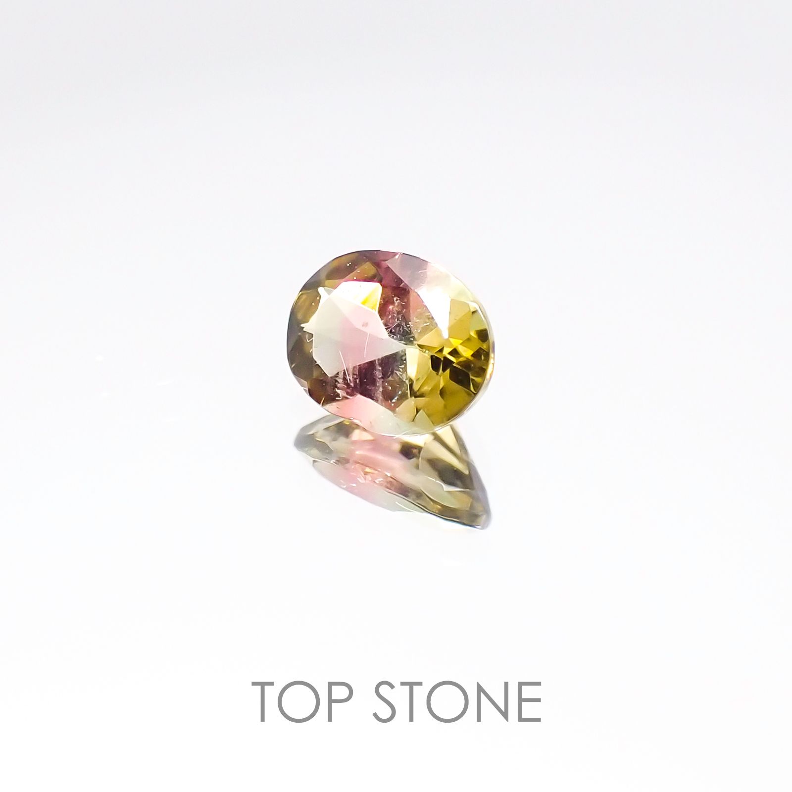 バイカラートルマリン ブラジル産 ルース 0.32ct[20106807]4.9×3.8mm前後