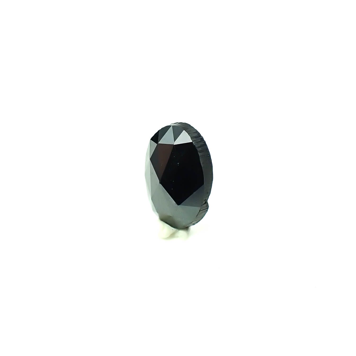 ◇ローズカット◇ブラックダイヤモンド ジンバブエ産 0.58ct / 6.2x4.2mm前後 [251131323]