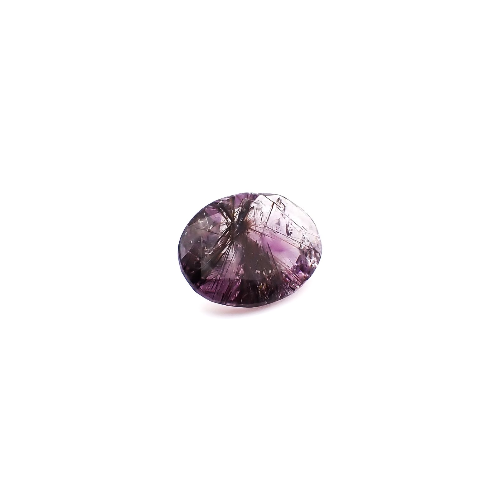 アメジストエレスチャル ブラジル産 5.90ct / 15.1x11.3mm前後 [260933030]