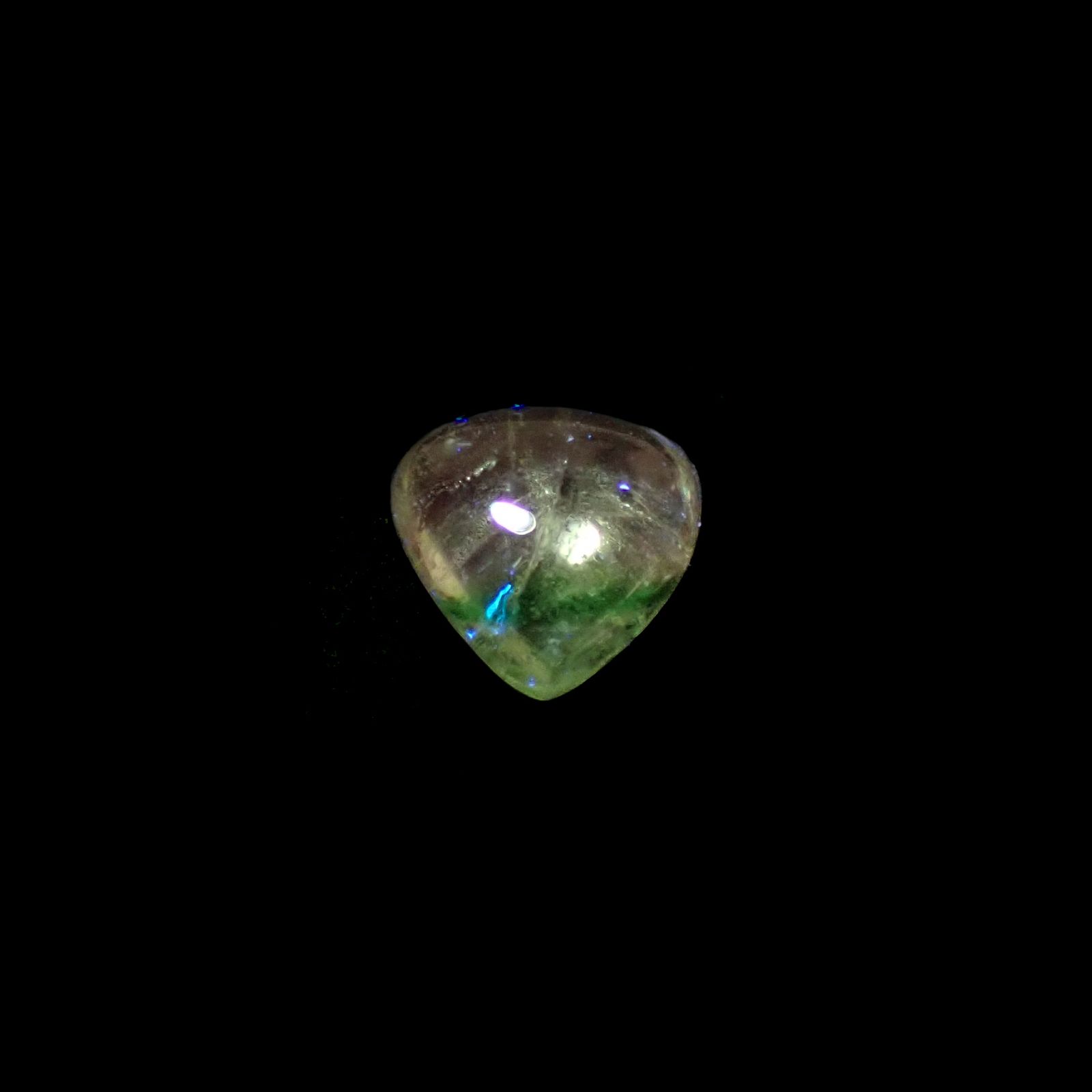 バイカラーツァボライト(宝石名グリーン グロッシュラー・ガーネット)タンザニア産 1.73ct 識別済[240928890]7.5x7.7mm前後
