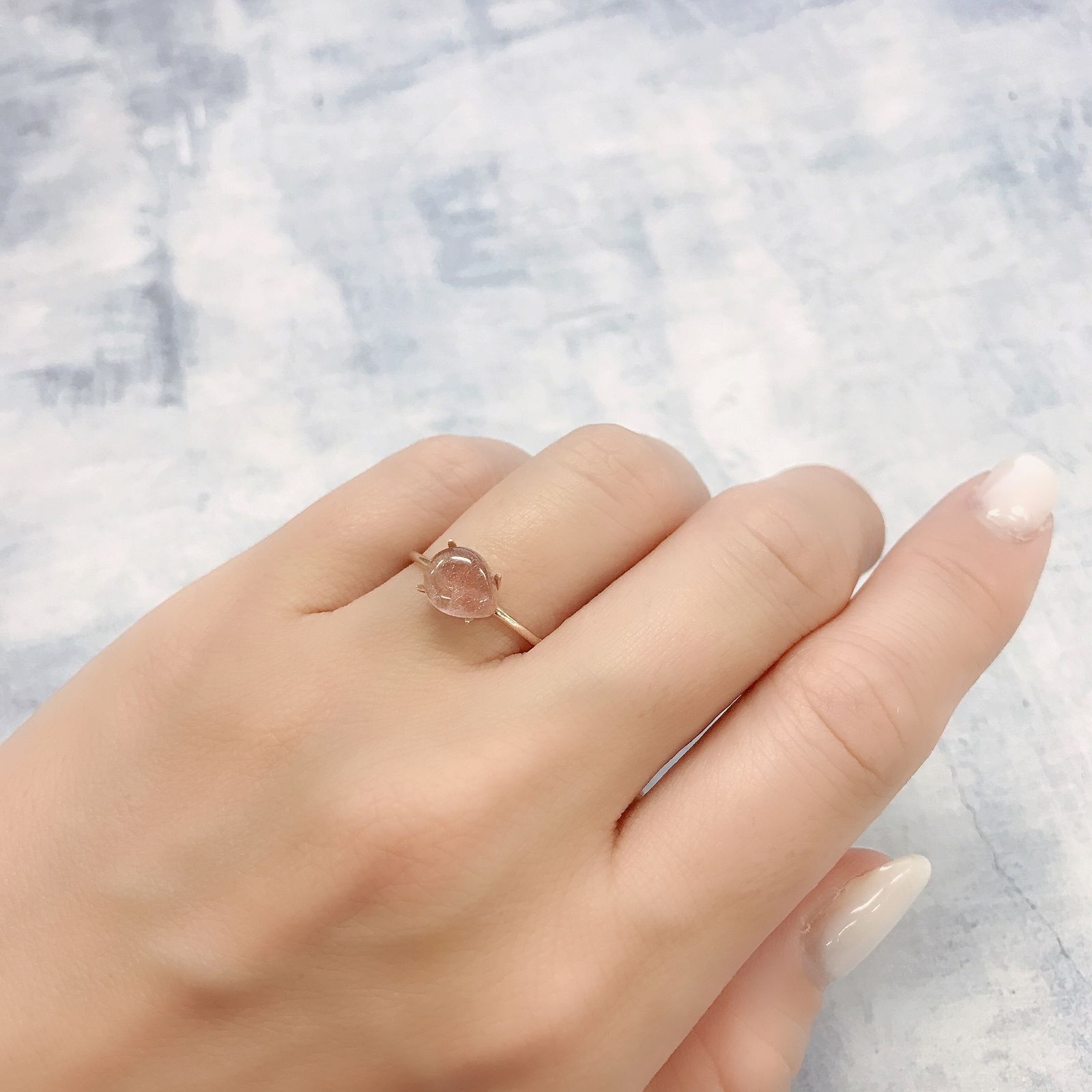ストロベリークォーツ カザフスタン産 1.24ct[220616689]8x6.7mm前後