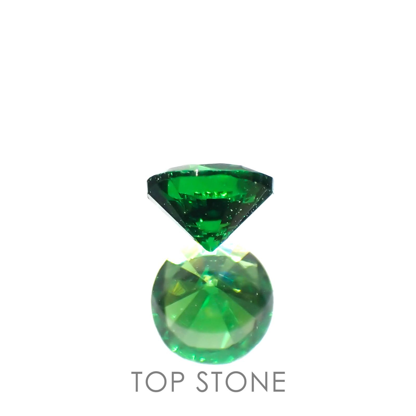 ツァボライト(宝石名ガーネット)タンザニア産 0.14ct 識別済[230120284]3.2x3.2mm前後