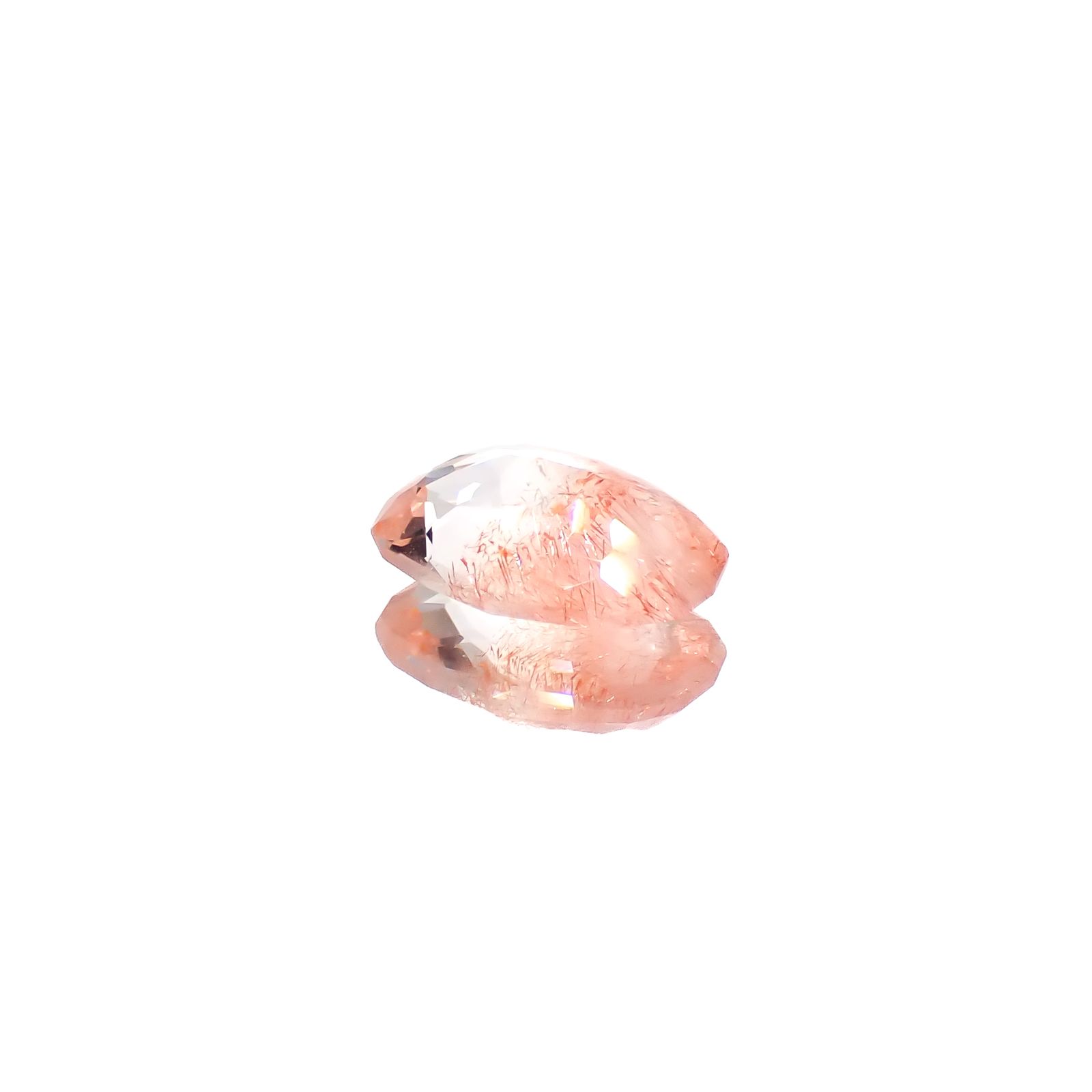 ◇カスタムカット◇ストロベリークォーツ カザフスタン産 0.90ct[240628295]8.3x6mm前後