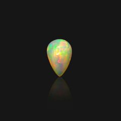 エチオピアオパール(宝石名オパール)エチオピア産 3.325ct ソ付(彩珠)[230722915]13.8x9.1mm前後