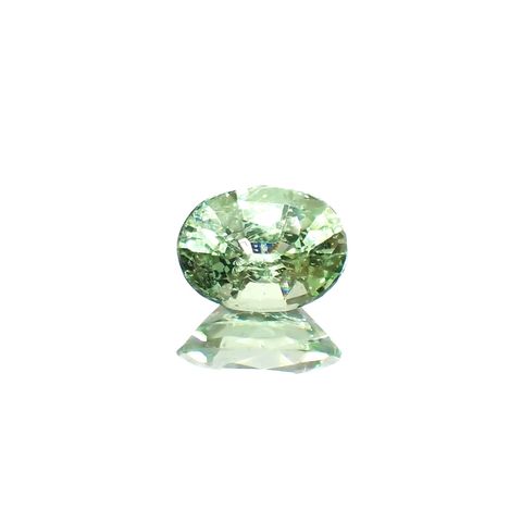 ミントガーネット(宝石名ガーネット)タンザニア産 識別済 0.74ct / 6.5x4.8mm前後 [251023063]