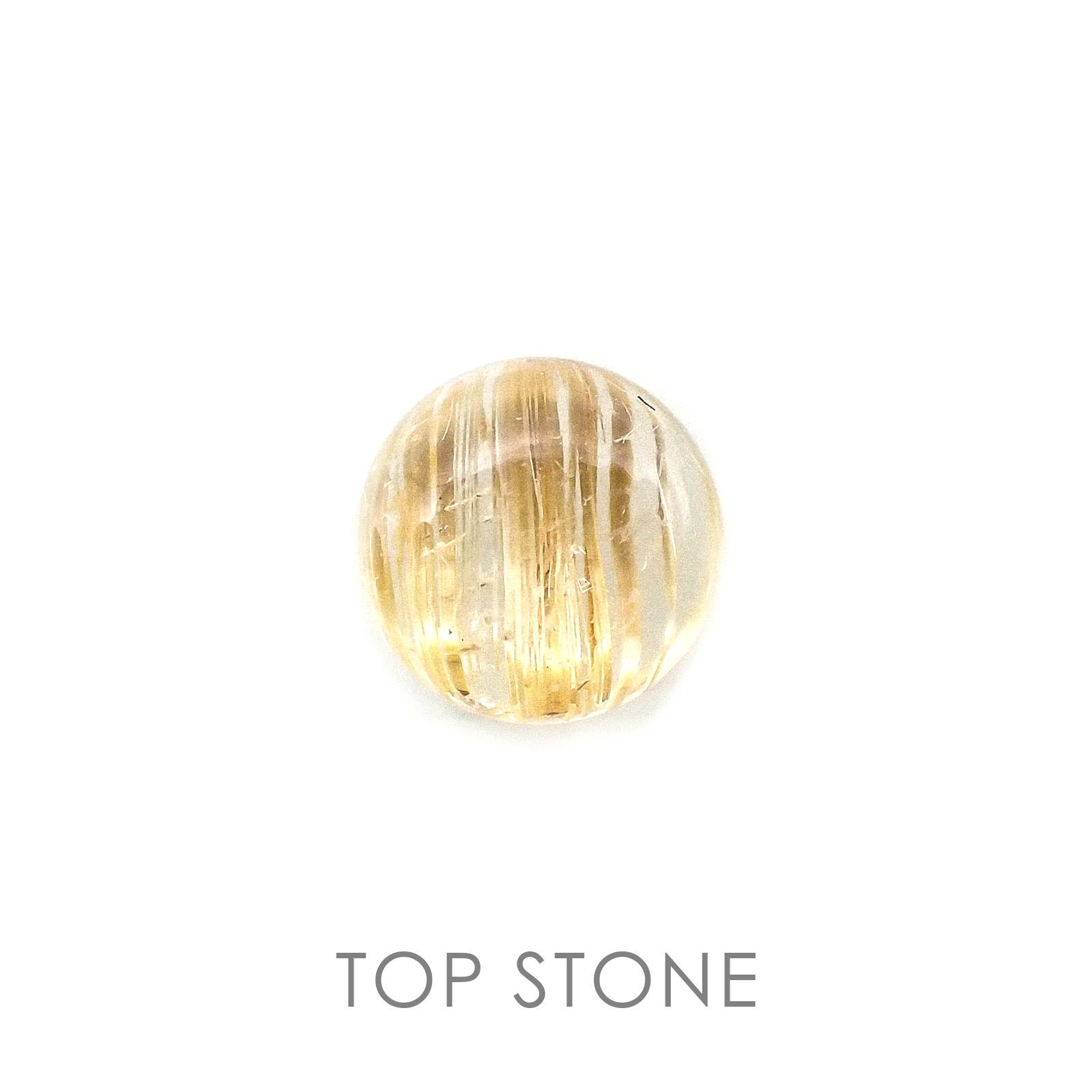 ルチルクォーツ ブラジル産 ルース 1.49ct[20084484]7.1×7.1mm前後