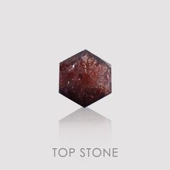 ◇ヘキサゴンカット◇ブラッドショットアイオライトSA インド産 ルース 0.79ct[210210083]6×6mm前後