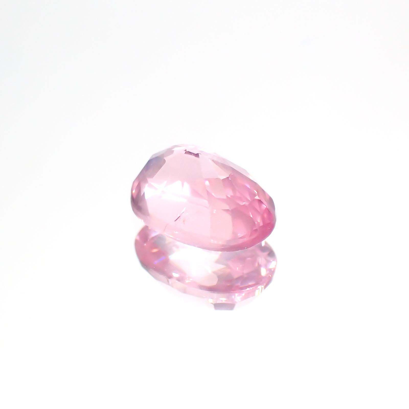 ピンクスピネル(宝石名ピンク・スピネル)タンザニア産 1.080ct ソ付(彩珠)[230722575]7.2x5mm前後