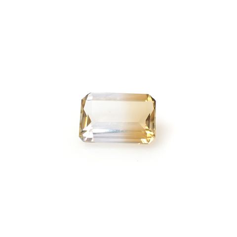 バイカラーシトリン ブラジル・ミナスジェライス州産 3.72ct[240326450]11.9x8mm前後