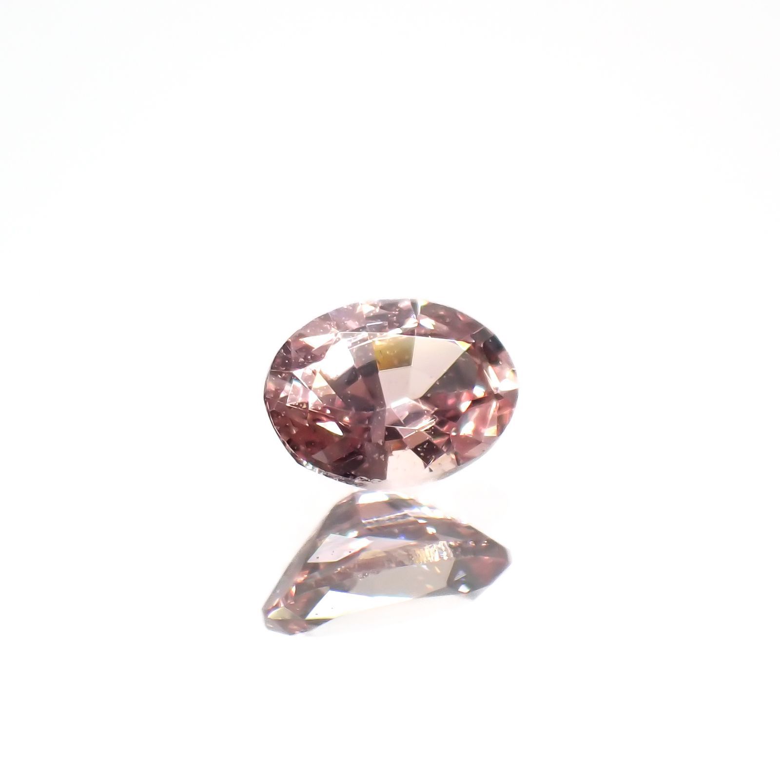 パパラチャサファイア(宝石名サファイア/別名パパラチャ・サファイア)スリランカ産 0.126ct ソ付(日独)[221219642]3.53x2.57mm前後