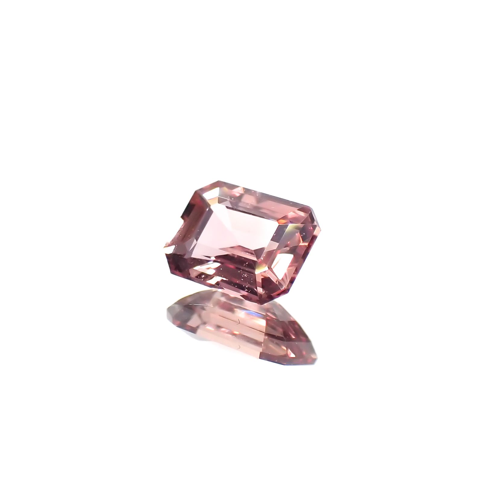 パパラチャサファイア非加熱(宝石名サファイア/別名パパラチャ・サファイア)スリランカ産 0.49ct GIA鑑付[231224697]5.1x3.9mm前後