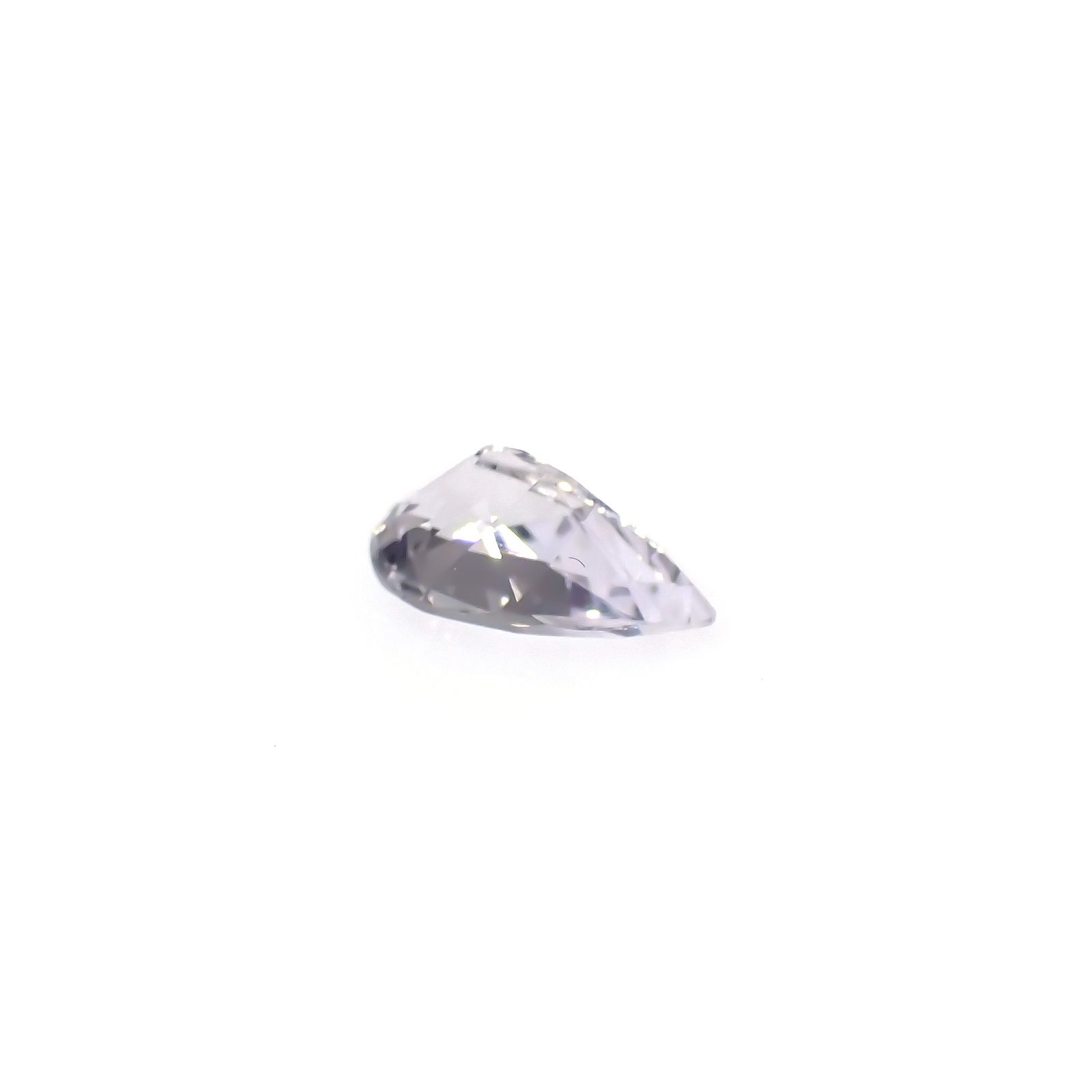 アイスラベンダーサファイア(宝石名サファイア)スリランカ/マダガスカル産 0.80ct 識別済[240226287]7.4x4.4mm前後