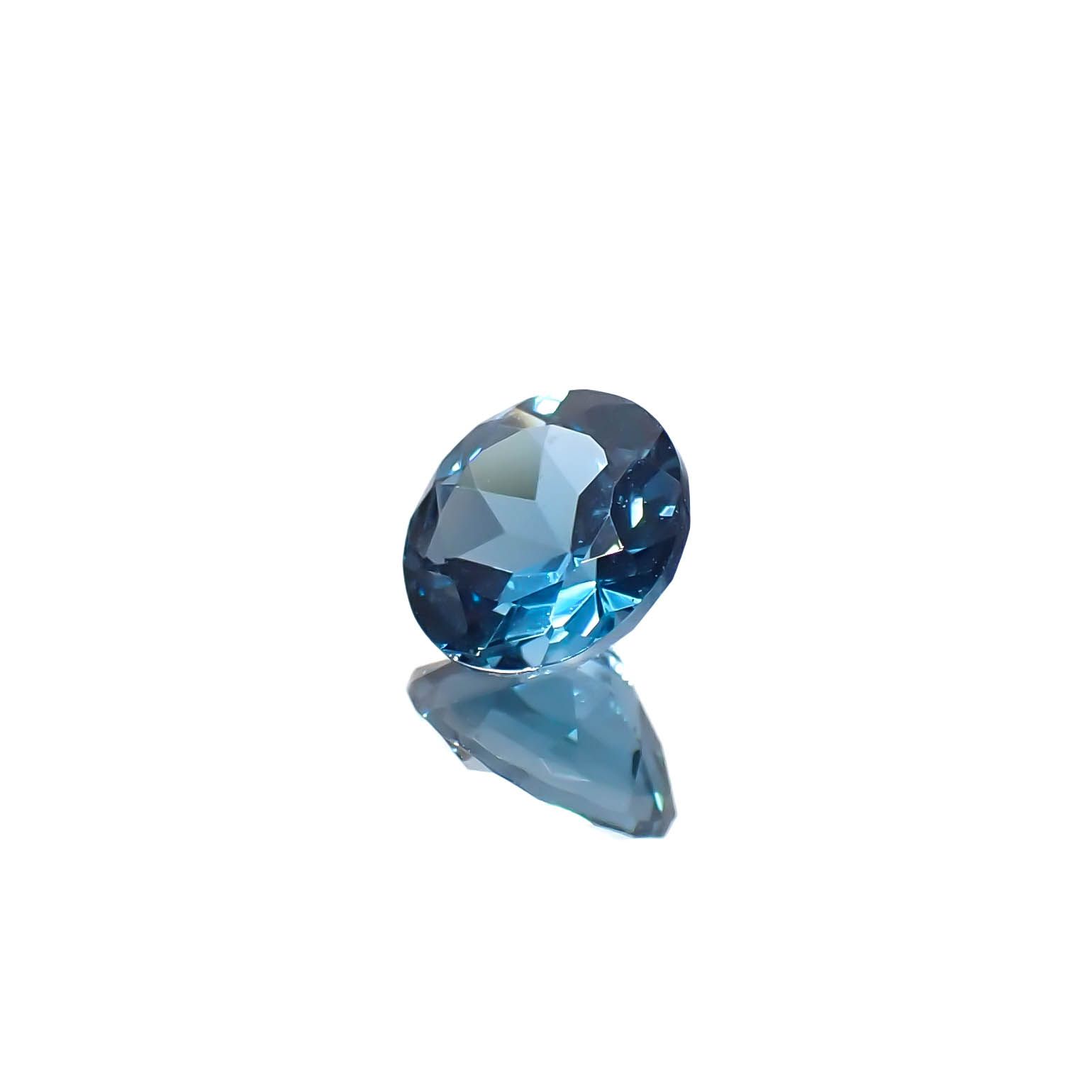 ロンドンブルートパーズ ブラジル産 0.91ct[240326784]6.1x6.1mm前後