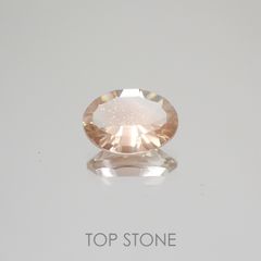 ◇コンケーブカット◇オレゴンサンストーン(宝石名ラブラドライト) アメリカ・オレゴン州産 1.23ct 識別済[210410421]9×6.6mm前後