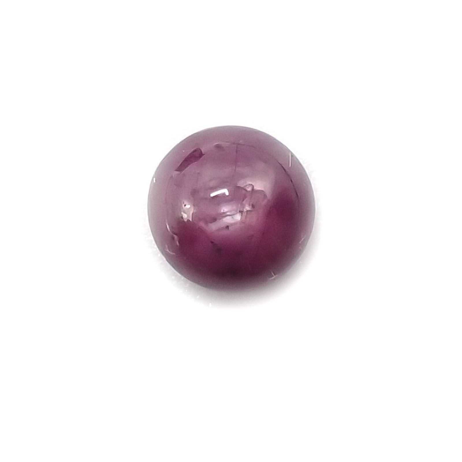 パープルスターサファイア(宝石名パープル・スター サファイア)インド産 1.78ct 識別済[230522217]6x5.9mm前後