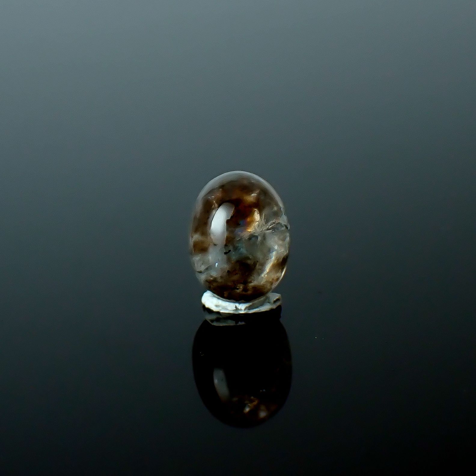 アベンチュリンアクアマリン ナイジェリア産 1.88ct / 8.2x6.3mm前後 [260919774]