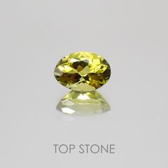 カナリートルマリン(宝石名トルマリン) ナイジェリア産 0.51ct 識別済[20128994]5.7×4mm前後