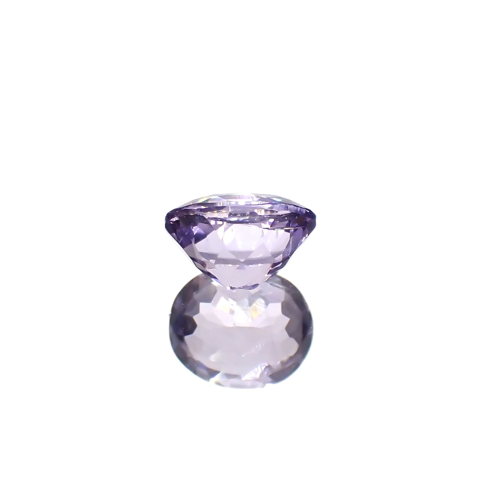 マリアライト(宝石名パープル・スキャポライト)スリランカ産 0.41ct 識別済[240326983]5.2x4.3mm前後