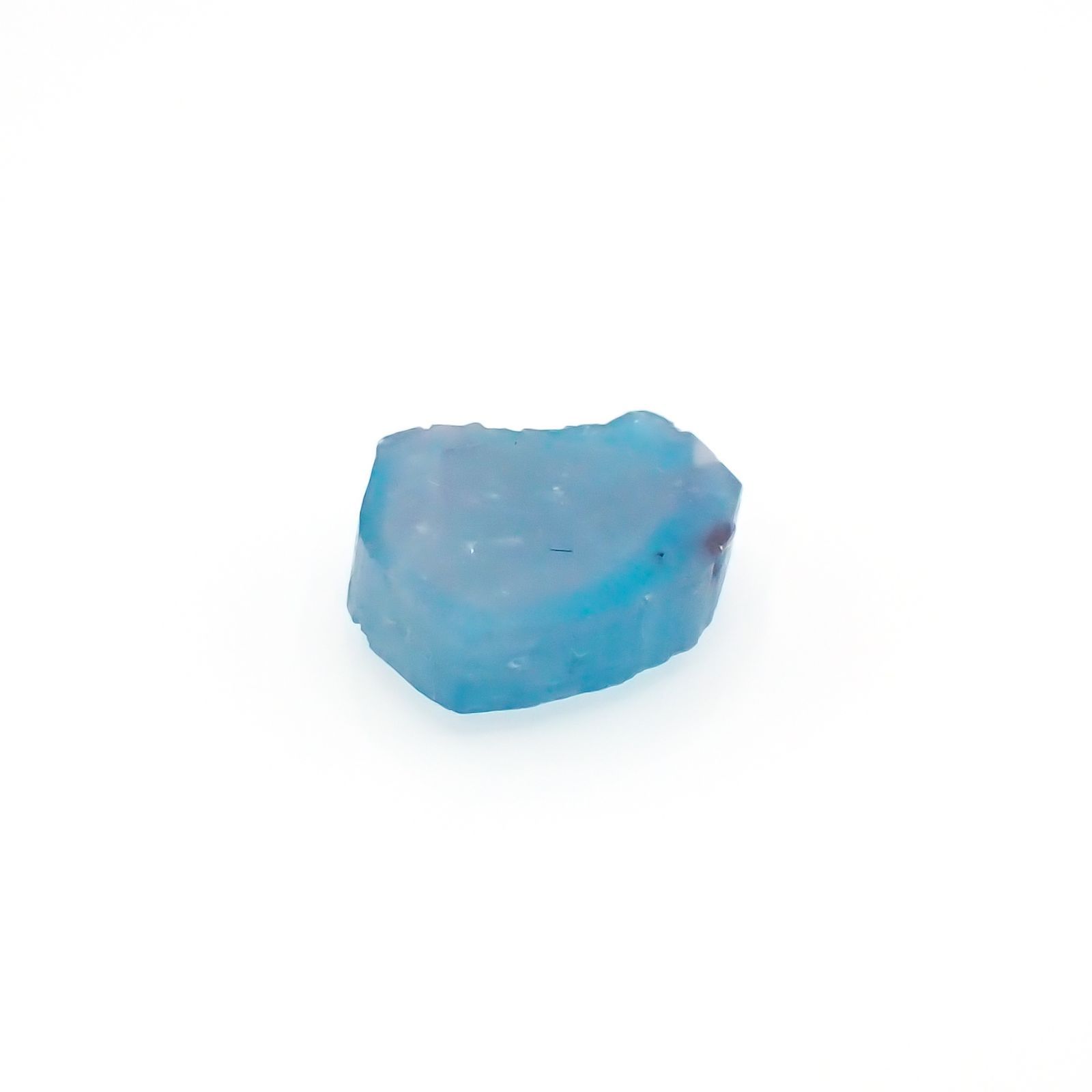 パライバトルマリン 原石スライス ブラジル・パライバ州バターリャ鉱山産 2.12ct[220616498]8.1x9.3mm前後