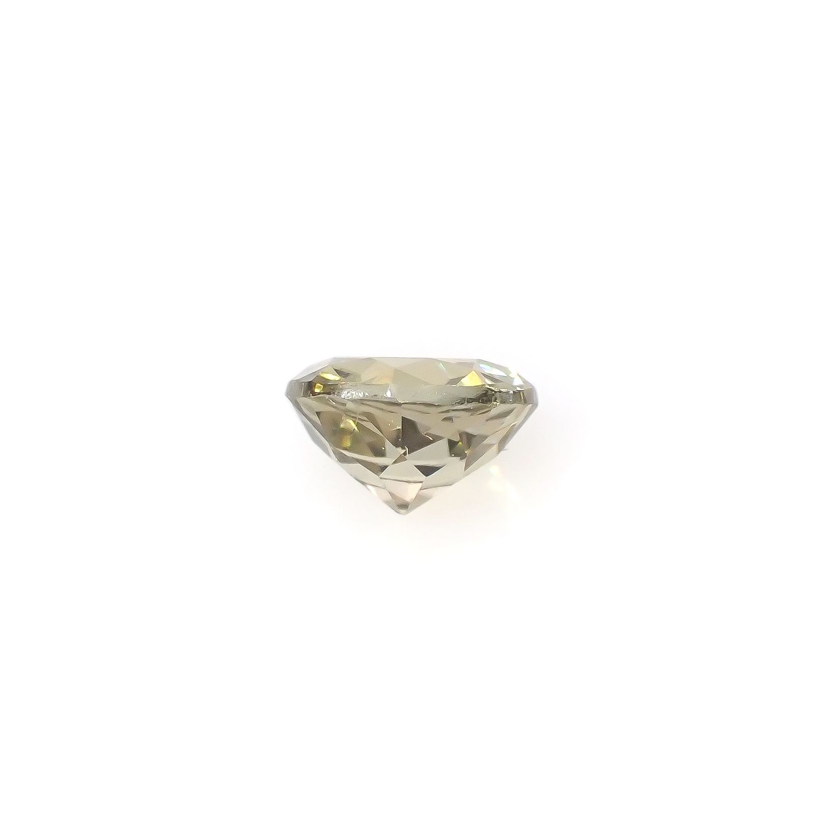 イエローゾイサイト タンザニア産 0.61ct[240427134]5.3x5.2mm前後
