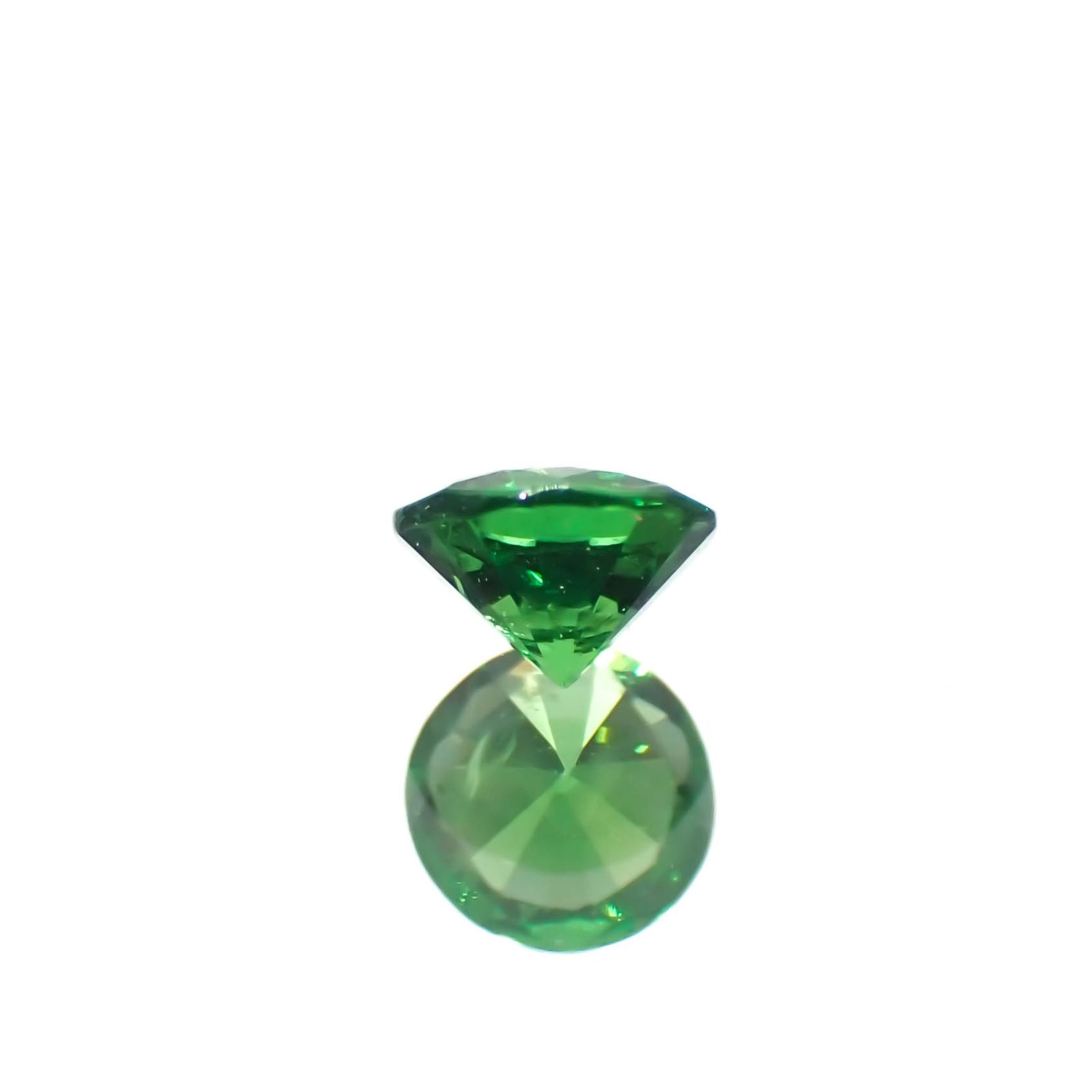 ツァボライト(宝石名グリーン グロッシュラー・ガーネット)タンザニア産 0.15ct 識別済[240226082]3.2x3.2mm前後